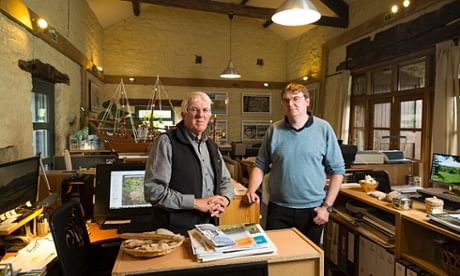 ‘We can’t go to Iraq because it’s too dangerous’ ... Derrick and Elliot Hartley of Garsdale Design in Sedbergh. Photograph: Christopher Thomond for the Guardian