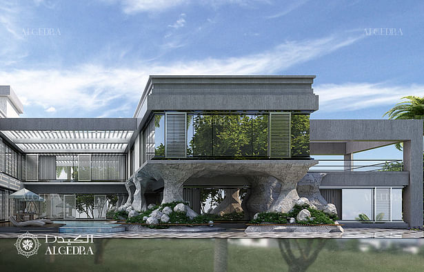 Luxury villa architecture design by Algedra