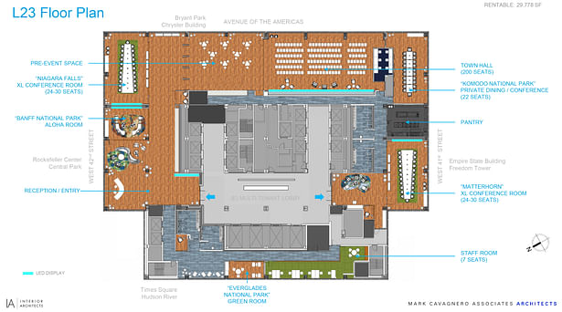 23rd Floor - Presentation Plan 