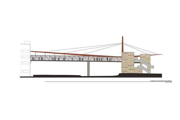 Symphony Park Bridge North Elevation