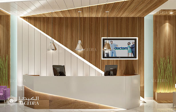 Clinic reception interior design