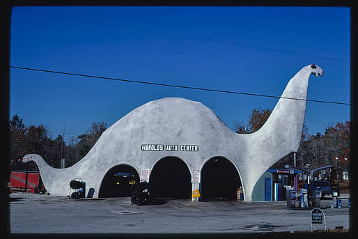 Harold’s Auto Center, Sinclair gas station, Route 19” (1979), taken in Spring Hill, Florida.