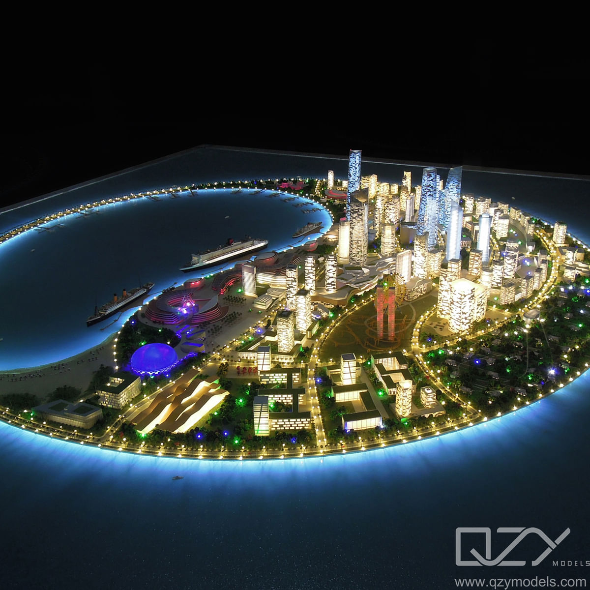 Hainan South China Sea International Pearl master plan model A