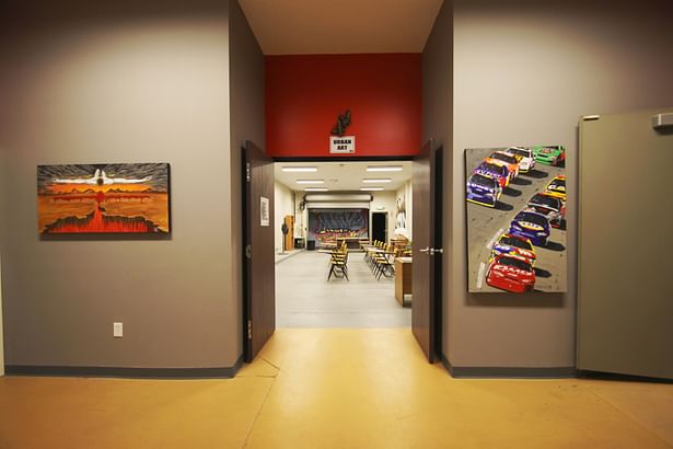 Hallway Looking Into Urban Arts Studio