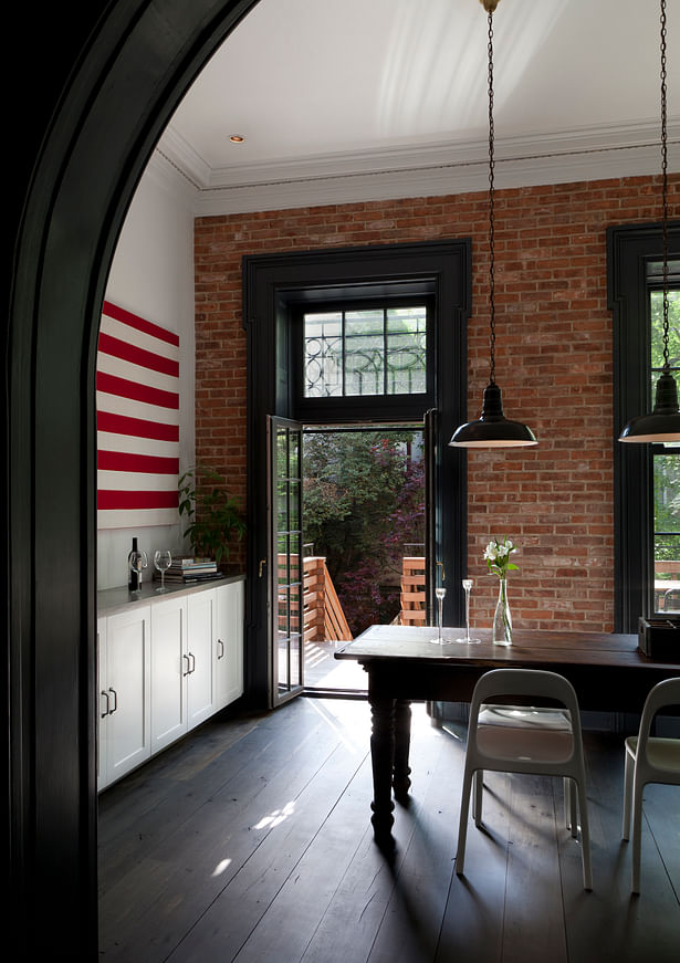 The dining area with access to the patio.