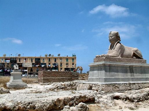 A sphinx in Alexandria. In antiquity, the city was a famed center of learning – a reputation that extended well into the Middle Ages. During the 19th century colonial era, the city hosted a diverse ethno-religious population. Credit: Wikipedia