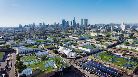 Kilograph x ClimateCents SolarPanel Farm Downtown Los Angeles. Image courtesy of Kilograph.