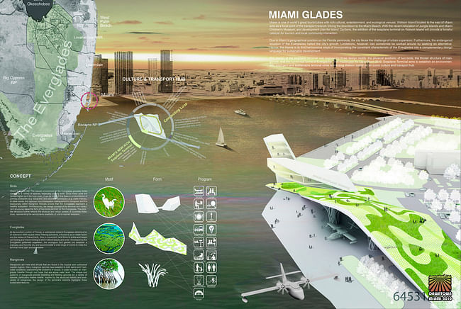 Winner of the 2010 Seaplane Terminal competition: Team “CA Landscape”, including Trevor Curtis and Sylvia Kim, from Seoul, South Korea, with its design entitled “Miami Glades”