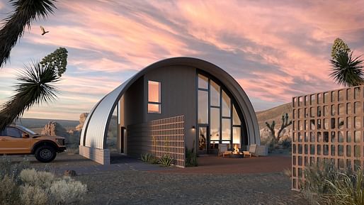 Steel Hut’s 'Jackrabbit Loft' model exterior. All renderings by Skylab Architecture.
