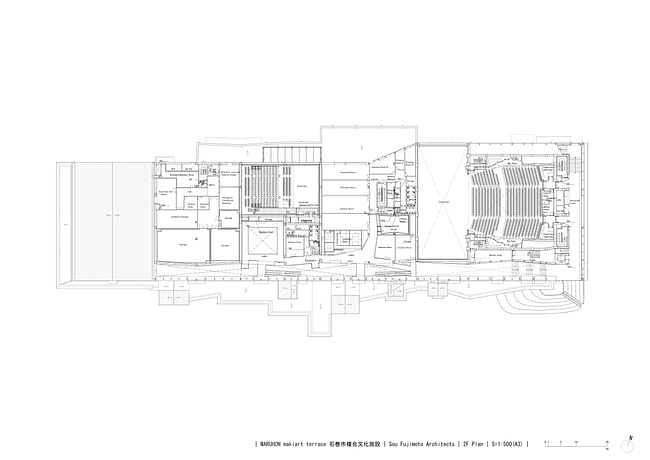 2nd Floor Plan. Image courtesy Sou Fujimoto Architects