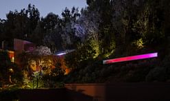 Phillip K. Smith III and SOM team up to create light-up, reflective installation that mirrors its Californian landscape