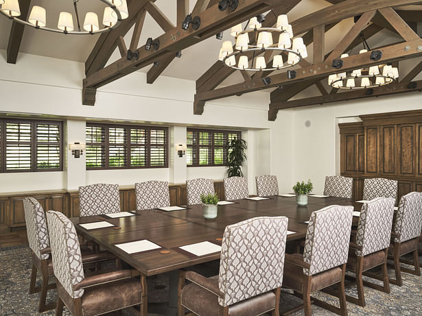 The boardroom is a state-of-the-art meeting facility with Old World charm. (photo by Matt Anderson)