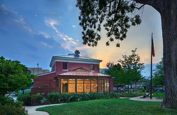 Bayou Bakery at night