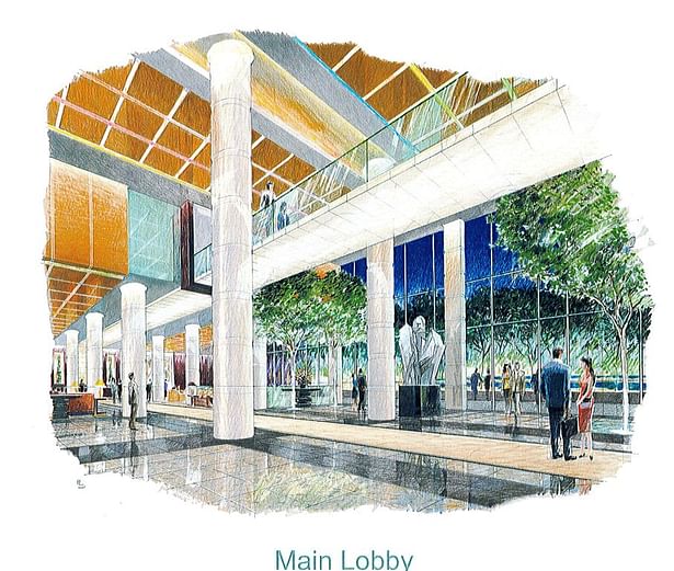Main Entrance Lobby Interior Plan