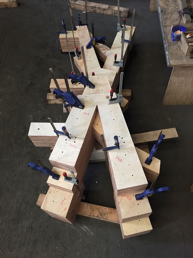 JK [ X ] - gluing and clamping