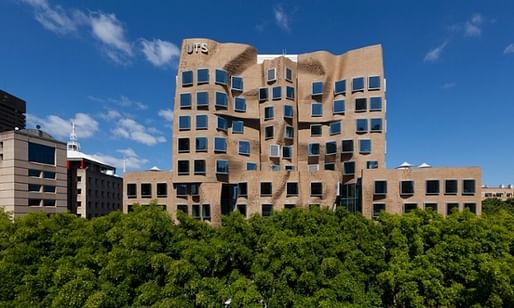 Frank Gehry’s Dr Chau Chak wing building at the University of Technology Sydney. (via theguardian.com; Photograph: Andrew Worssam)