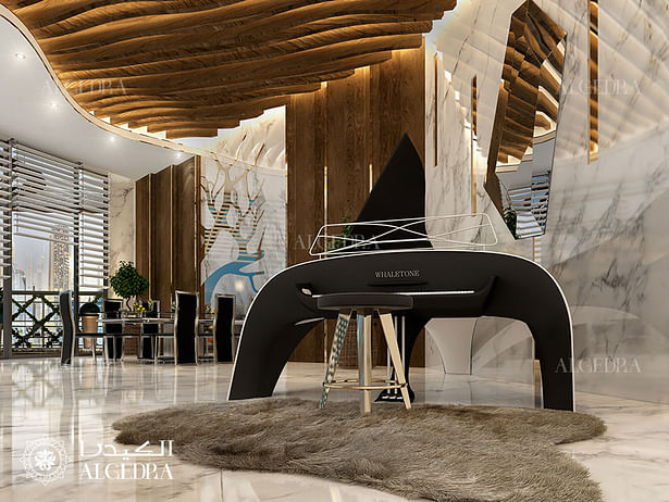 Penthouse interior design in Dubai