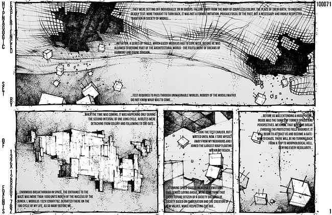 Honorable Mention: Hypnagogic set of events experienced by 132x12866y78z by Zygmunt Maniaczyk and Marcin Kitala