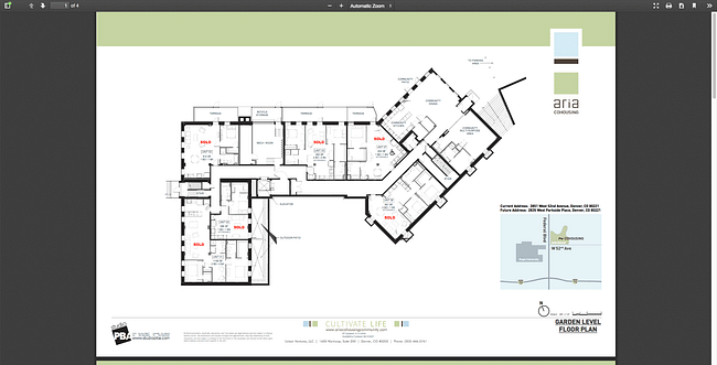 Aria Cohousing Community in Denver (plan)