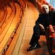 Frank Gehry at Walt Disney Concert Hall in Los Angeles in August. (Wally Skalij / Los Angeles Times)