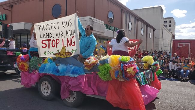 Garcia Pasture, Brownsville, Texas, United States: The traditional territory of the Carrizo/Comecrudo Tribe of Texas threatened by natural resource extraction and desecration of ancestral lands requires formal legal recognition to ensure its future. Pictured: Local parade in Brownsville, TX. Image courtesy WMF.