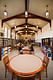Thoughtful space planning makes for a light, functional library at Newport Harbor High School. 