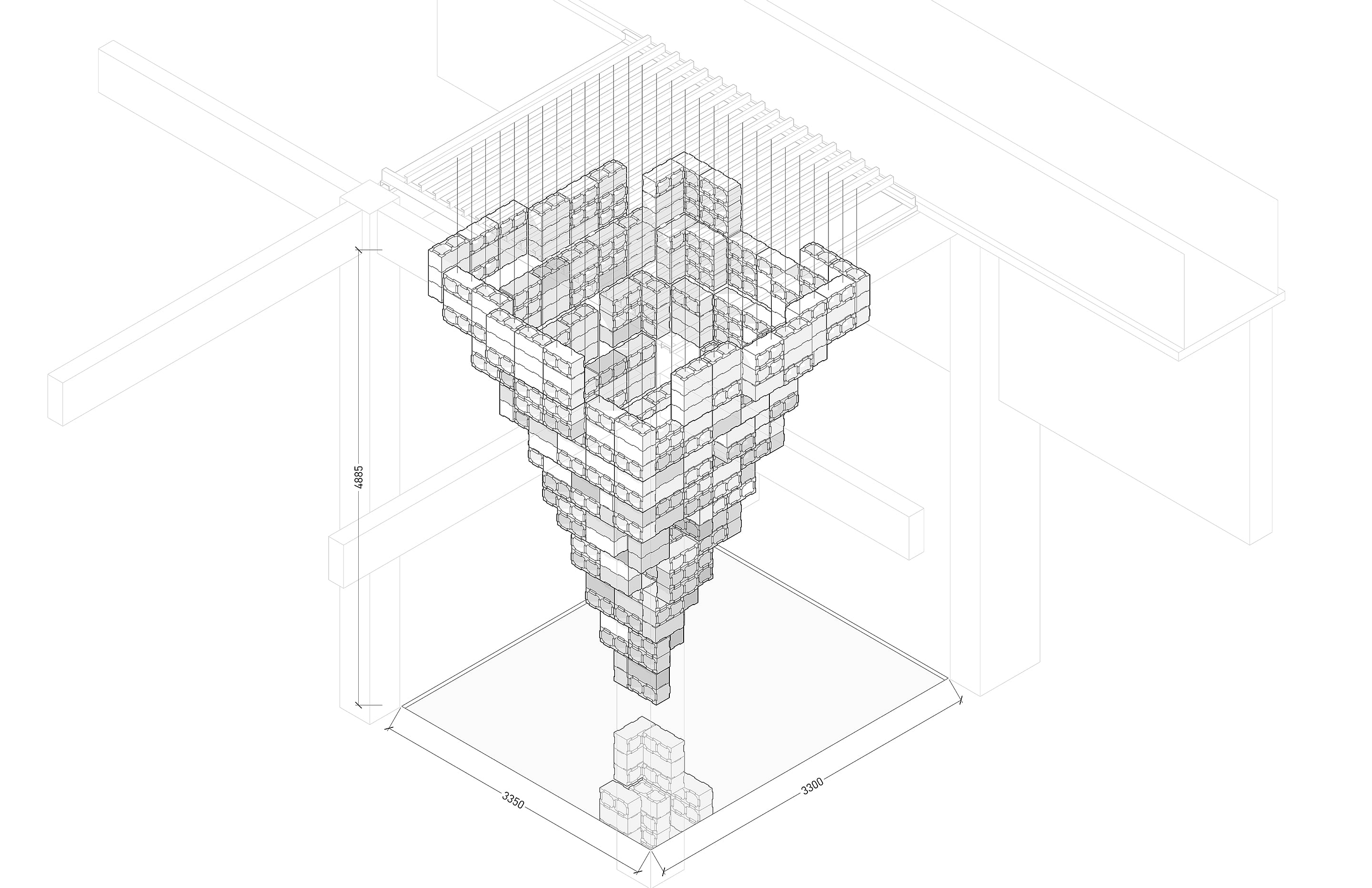 Inverted Architecture: A Mushroom Brick Pyramid | Studio Link-Arc 