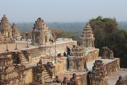 View of the northeast corner of Phnom Bakheng within the Angkor Archaeological Park, Cambodia. Photo courtesy of WMF.