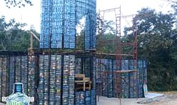 This man is building an entire village from recycled plastic bottles