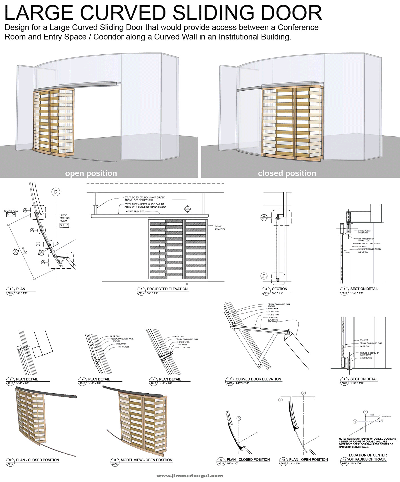 Large Curved Door