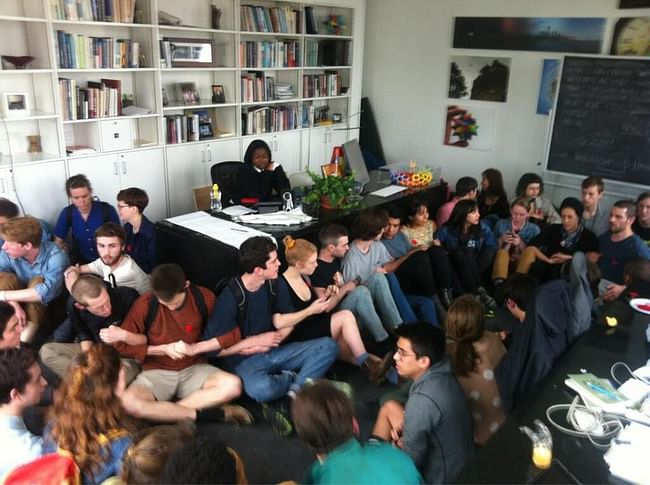 Students Occupying Cooper Union President's Office 