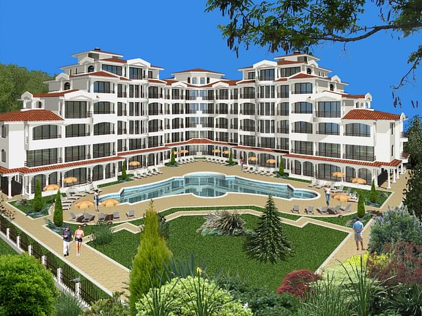 Complex of Holiday Apartments 'Chateau Valon' - Visualization