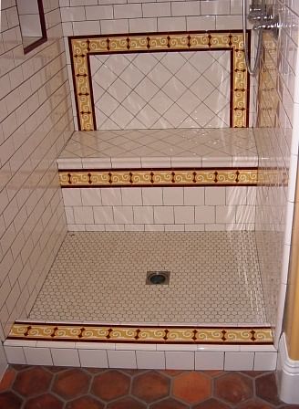 guest bath tile detail