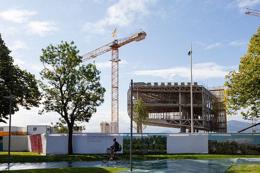 The Centro Botín under construction in Santander, on the northern coast of Spain. The center is scheduled to open next year. Credit: Markel Redondo for the The New York Times