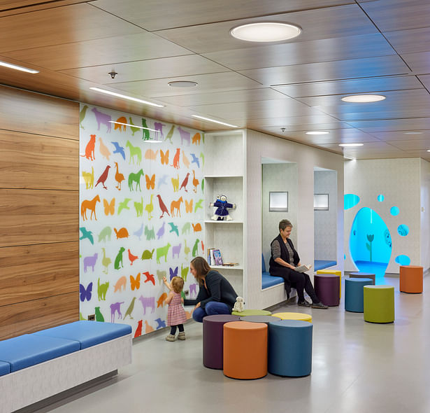 Waiting room designed with little ones in mind (Courtesy Parkin Architects)