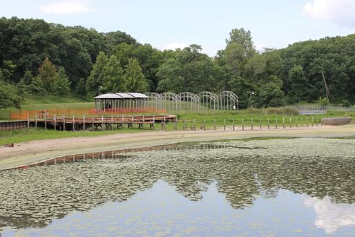 سایت Greenwood Pond-Double, Des Moines, 2014. عکس © سیدنی رویال ولش با حسن نیت از بنیاد منظر فرهنگی