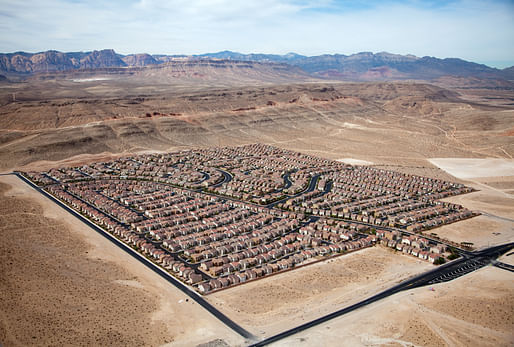 Desert Housing Block. Photo by Alex Maclean.