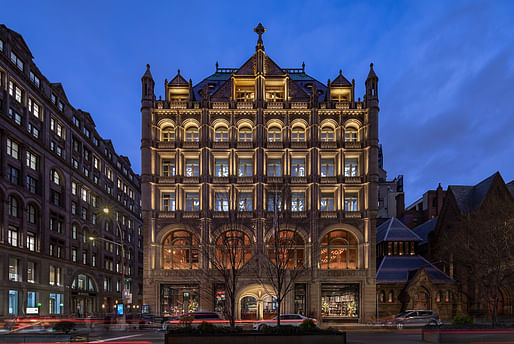 Exterior Architectural Illumination winner Fotografiska New York by Jerry Kugler, Michele Clement, Yungbin Kim, and Terry Nelson of Kugler Ning Lighting. Image: David Sundberg/Esto