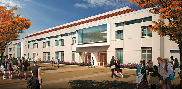 New Academic Center - exterior view, The Archer School for Girls