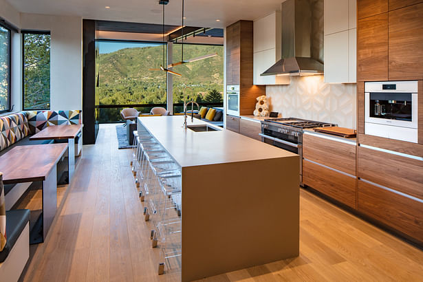 Kitchen with dramatic views Photo by Steve Mundinger