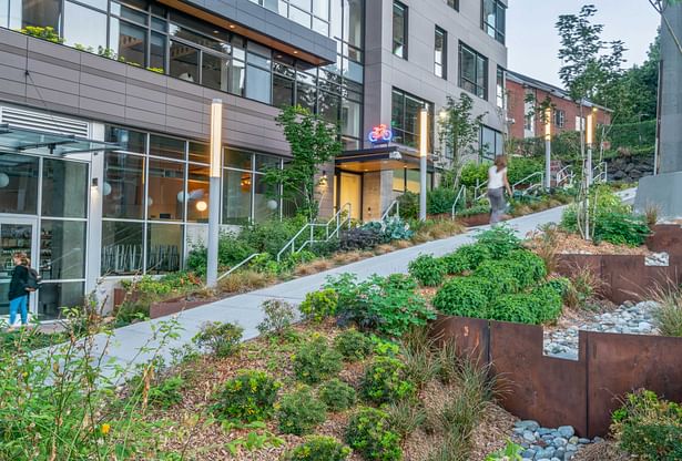 Bioswales along Troll Avenue 