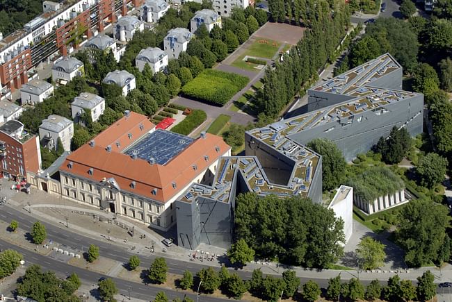 An aerial view of the Jewish Museum. Credit: Guenter Schneider via Studio Libeskind