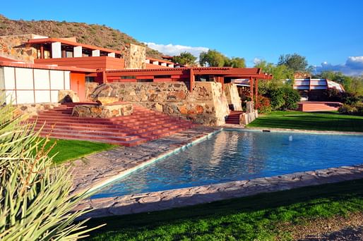 Taliesin West National Historic Landmark, home of the Frank Lloyd Wright Foundation. Image: Andrew Horne/Wiki Commons.