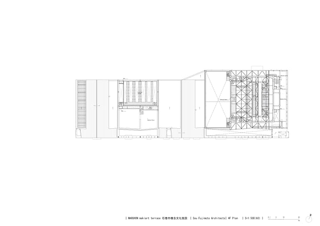 4th Floor Plan. Image courtesy Sou Fujimoto Architects