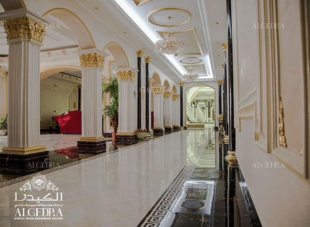 Luxury palace hall design