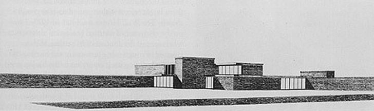 Mies van der Rohe's sketch of the Brick Country House, aka Brick Country Villa. Image via '5 Projects: Interview 5 - Alex Maymind' on Archinect.