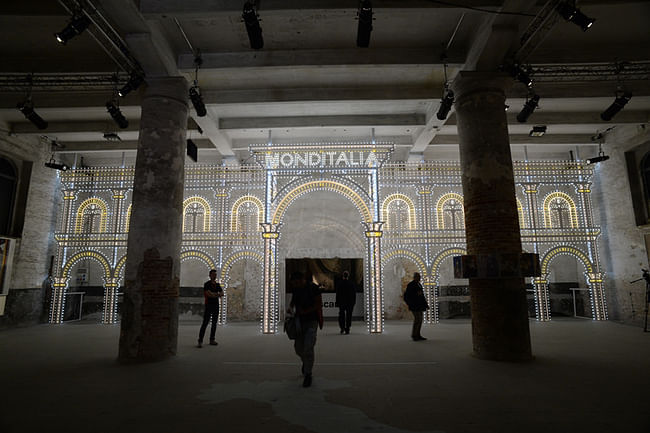 Monditalia installation at the 'Fundamentals' 2014 Venice Biennale. Photo © 14th International Architecture Exhibition