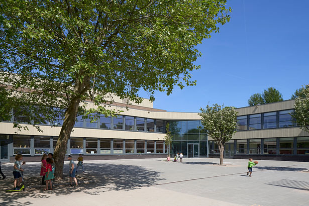 New entrance of the school
