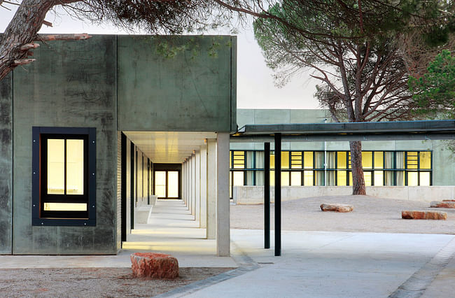 Public Secondary School, Begues, Barcelona, Spain. (Photo: José Hevia/courtesy of Emiliano López Mónica Rivera Arquitectos)