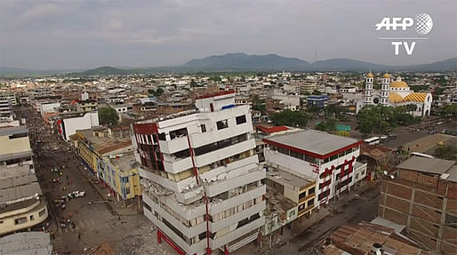 This drone footage shows the scope of destruction in Portoviejo, Ecuador after a devastating 7.8-magnitude earthquake hit the country's coastal region last Saturday. (Image: still from AFP video)